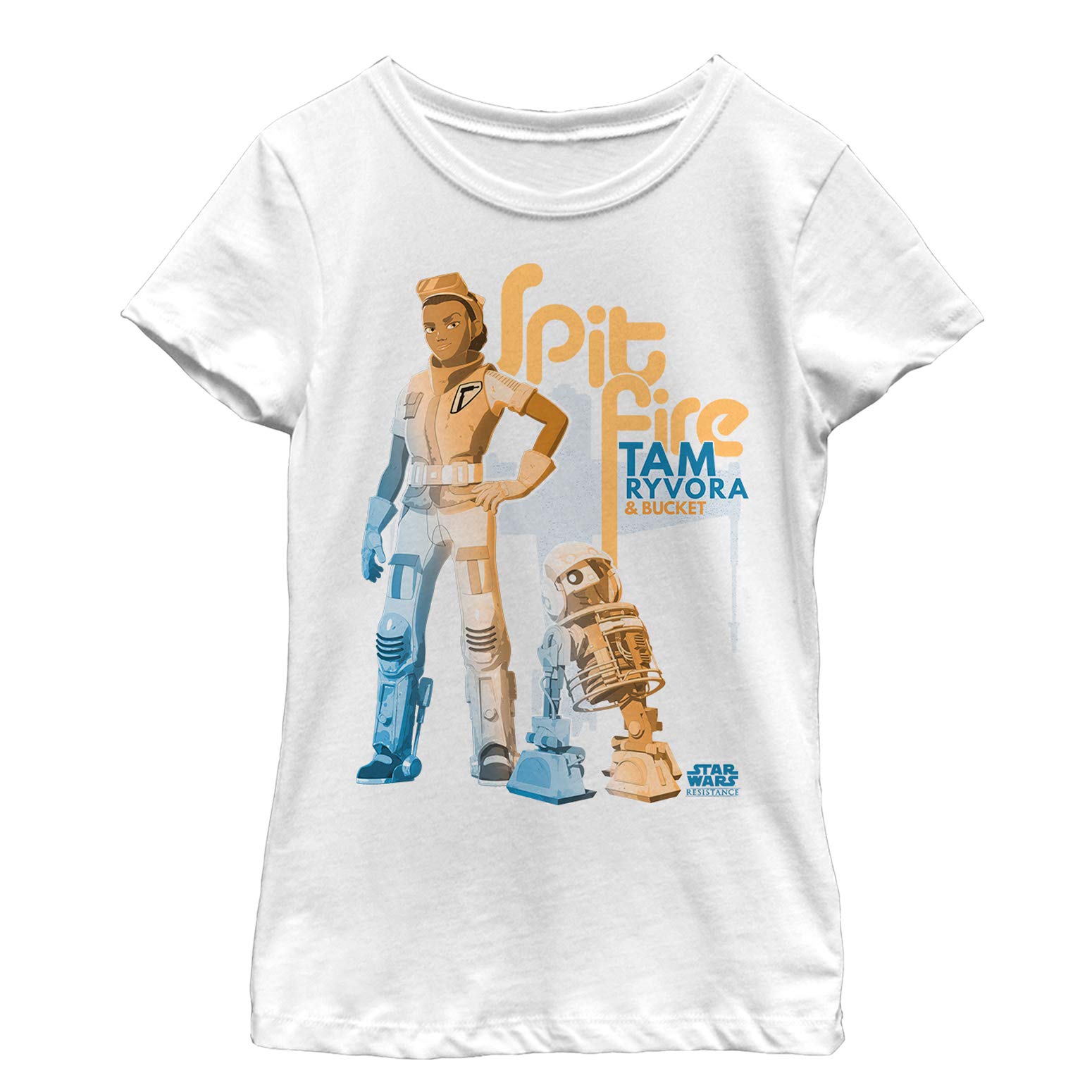 Star Wars Resistance Spitfire Tee for Girls - Casual Short Sleeve Shirt