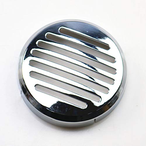 Chrome Motorcycle Round Grill Horn Cover for Honda VT VF750 Magna VLX600 VTX1300 1800 Shadow Cruiser Chopper Custom - Durable & Stylish Upgrade for Bike Protection & Aesthetics - Perfect for Road Trips, Custom Builds & Motorcycle Shows