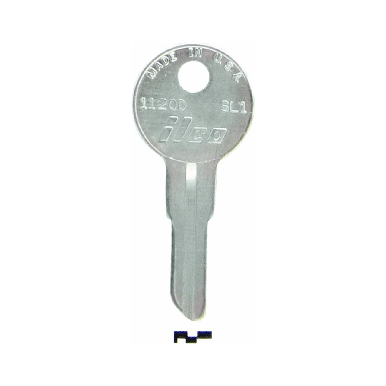 KABA ILCO 1120D Key Blank Sl1 - U005298 for Home, Office & Automotive Key Duplication | High-Quality Key Blanks for Locksmiths & DIY Projects