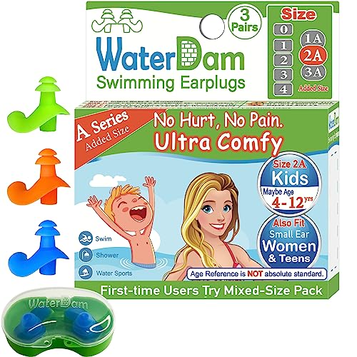 Size 2a+2a+2a: Kids Teens Small&medium Ear Women (Green Orange Blue)