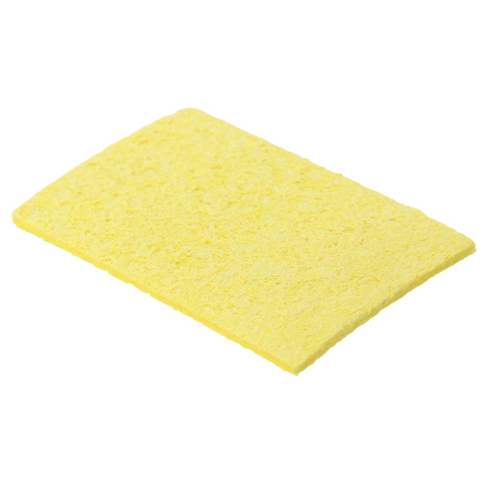 Fielect 20Pcs Soldering Sponge 60x40x11mm - High-Quality Soldering Iron Tip Cleaning Sponge for Electronics Repair, Yellow Rectangle Solder Tip Clean Pads - Perfect for DIY Projects and Professional Use
