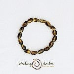 Natural Baltic Amber Healing Bracelet for Adults - Stress Relief & Pain Management - Perfect for Yoga, Meditation & Daily Wear