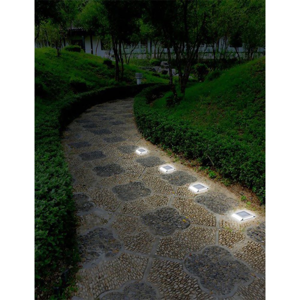 Nature Power Solar Pathway Lights - 2 Pack Outdoor Solar Lights for Garden, Walkway, Driveway & Yard - Waterproof & Weather Resistant for Year-Round Use