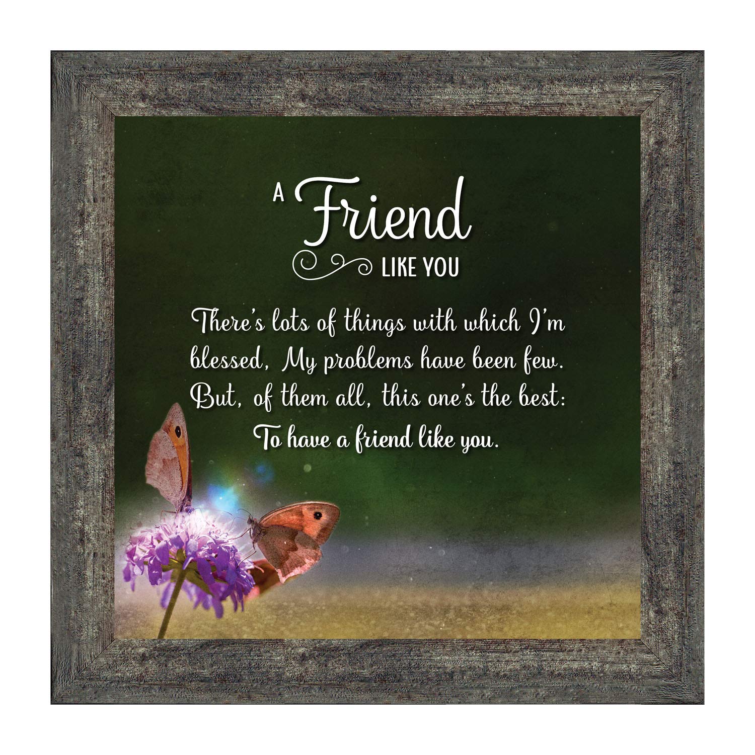 Crossroads Home Décor Best Friend Picture Frame - Perfect for Best Friend Birthday Gifts, Anniversaries, and Home Decor, 6315CH