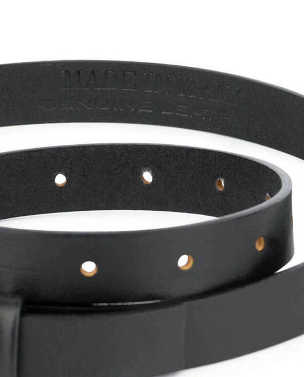 Montblanc Replacement Belt Strap for Men - 20mm Thin Smooth Leather Belt - Compatible with Montblanc Buckles - Perfect for Office, Business & Formal Wear