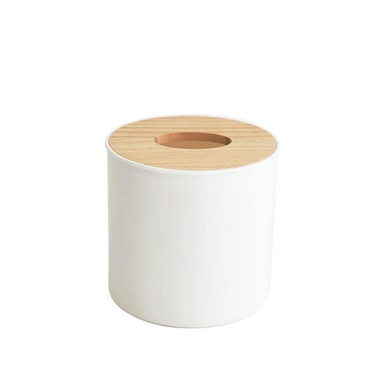 KBREE Square Wooden Napkin Holder - WPC Paper Towel Storage Box for Kitchen & Dining Room - Perfect for Organizing Paper Towels, Napkins, and Kitchen Accessories