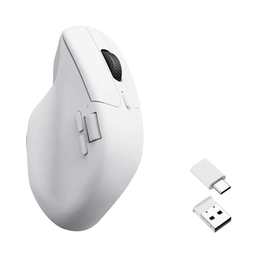 Keychron M6 Wireless Bluetooth Mouse - Ergonomic Design, 4000 DPI, Rechargeable Battery for Mac, Windows, Linux - Perfect for Office, Gaming, and Remote Work