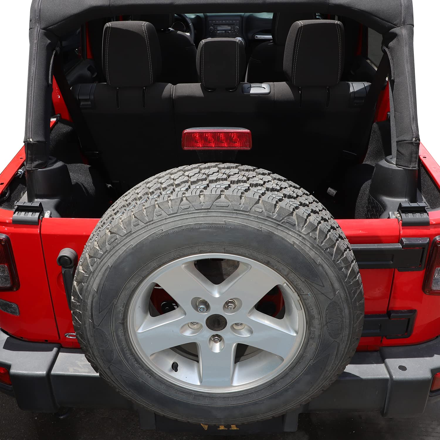 Jeep Wrangler JK & Unlimited 2007-2018 Soft Top Replacement Parts - 2 Pack Rear Window Brackets & Tailgate Bar Retainer Clips | Compatible with Jeep Wrangler JK Unlimited | Perfect for Off-Roading, Camping & Adventure Trips
