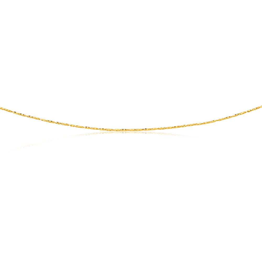 9ct Yellow Gold 50cm Chain 35 Gauge 9y - Elegant Jewelry for Women, Perfect for Gifts, Parties & Special Occasions