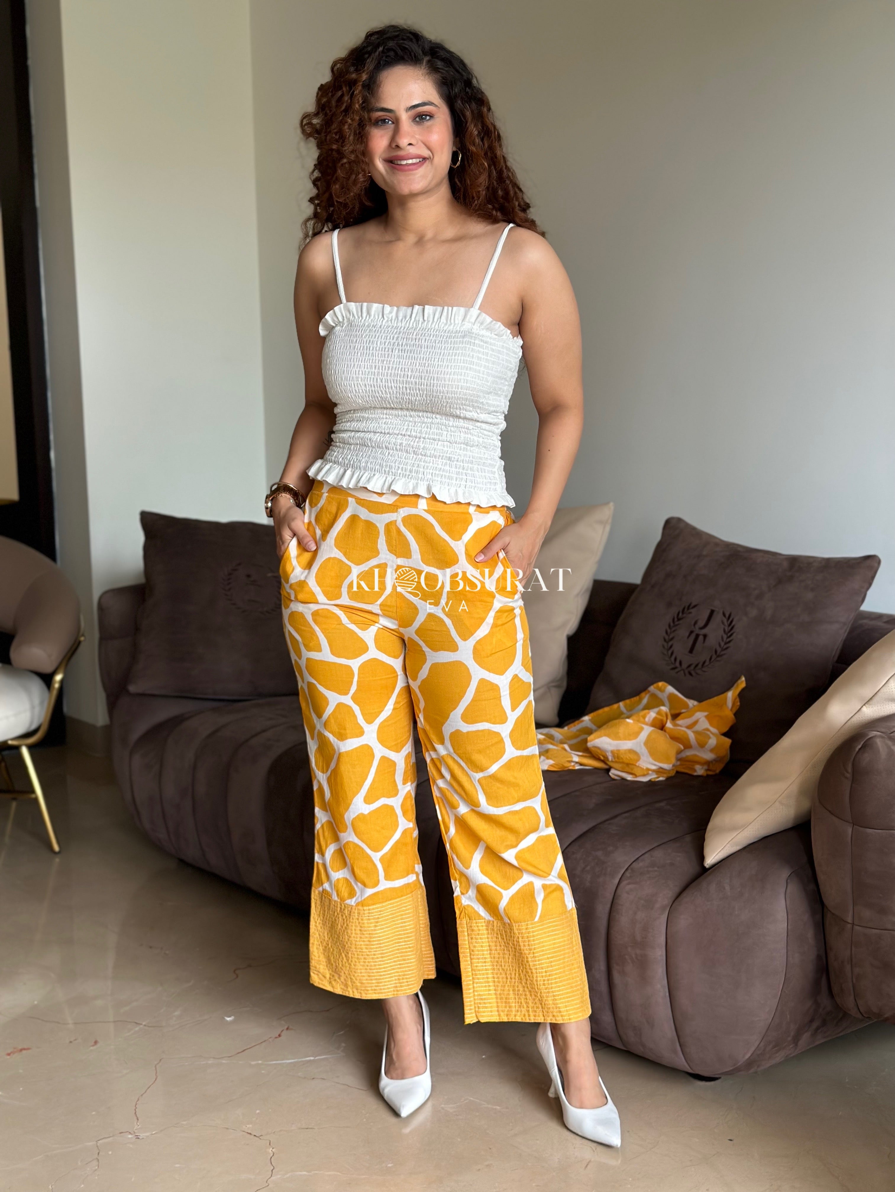 Stylish Yellow 3-Piece Coord Set for Women | Summer Outfit | Perfect for Beach Vacations, Brunch Dates & Casual Outings