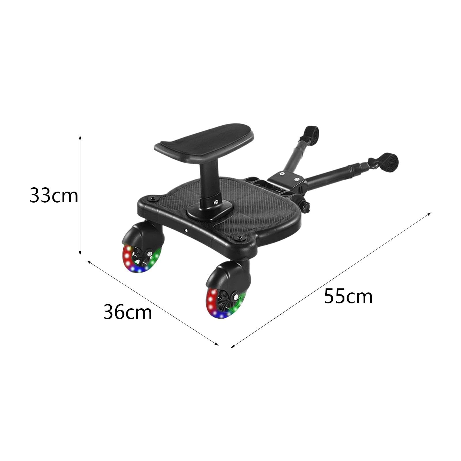 Universal Stroller Board - Ride-On Attachment for Most Strollers | Toddler Standing Platform | Perfect for Shopping, Travel & Family Outings