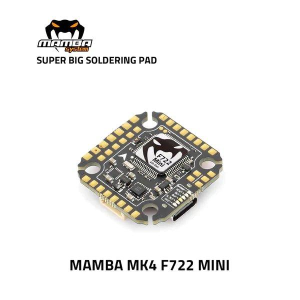 Diatone MAMBA MK4 F722 MINI Flight Controller 20x20mm - Compact FPV Drone FC for Racing & Freestyle Drones | Perfect for DIY Quadcopter Builds and Aerial Photography