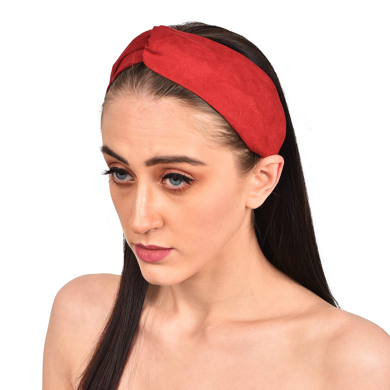 Vogue Suede Knot Headband for Women - Gym & Office Wear