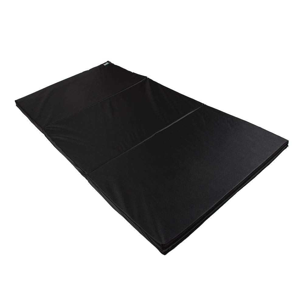 Premium Gym Mat for Home & Commercial Workouts - High-Density Foam, Non-Slip Surface, Jet Black - Ideal for Yoga, Pilates, Weight Training & Floor Exercises