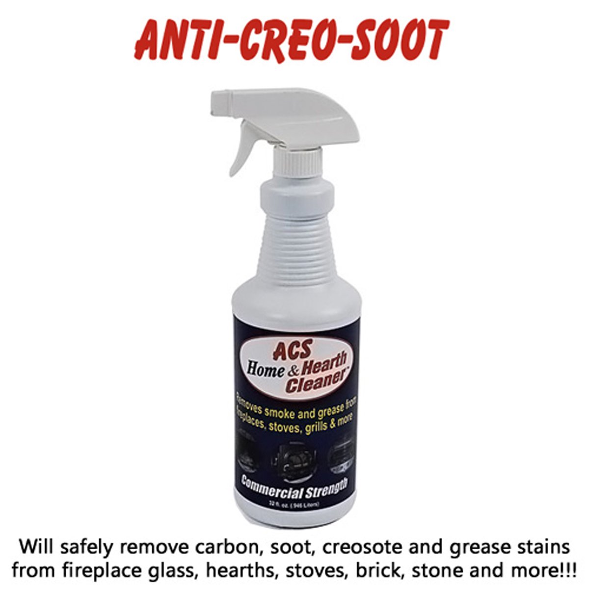 ACS Home & Hearth Cleaner - All-Purpose Cleaning Solution for Fireplaces, Grills & Stoves | Safe & Effective for Indoor & Outdoor Use