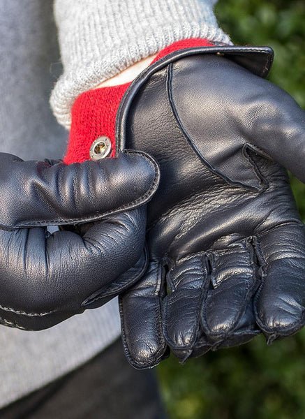 DENTS Burford Dress Gloves for Men & Women - Premium Black Leather Gloves for Formal Events, Business Meetings & Winter Fashion