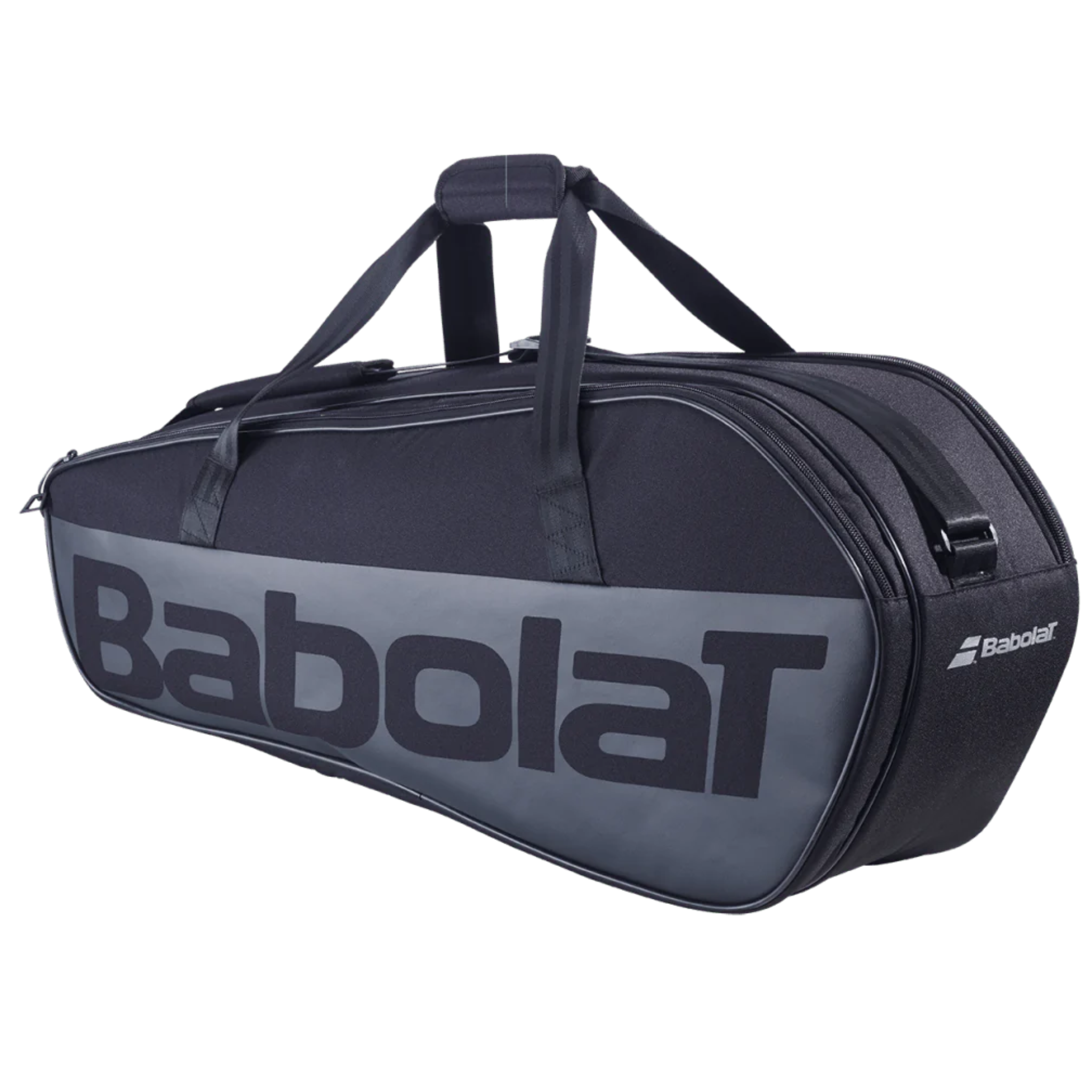 Babolat Court M Tennis Racquet Bag - 6-Piece Black Tennis Gear Storage for Players & Coaches - Perfect for Tournaments, Practice & Travel
