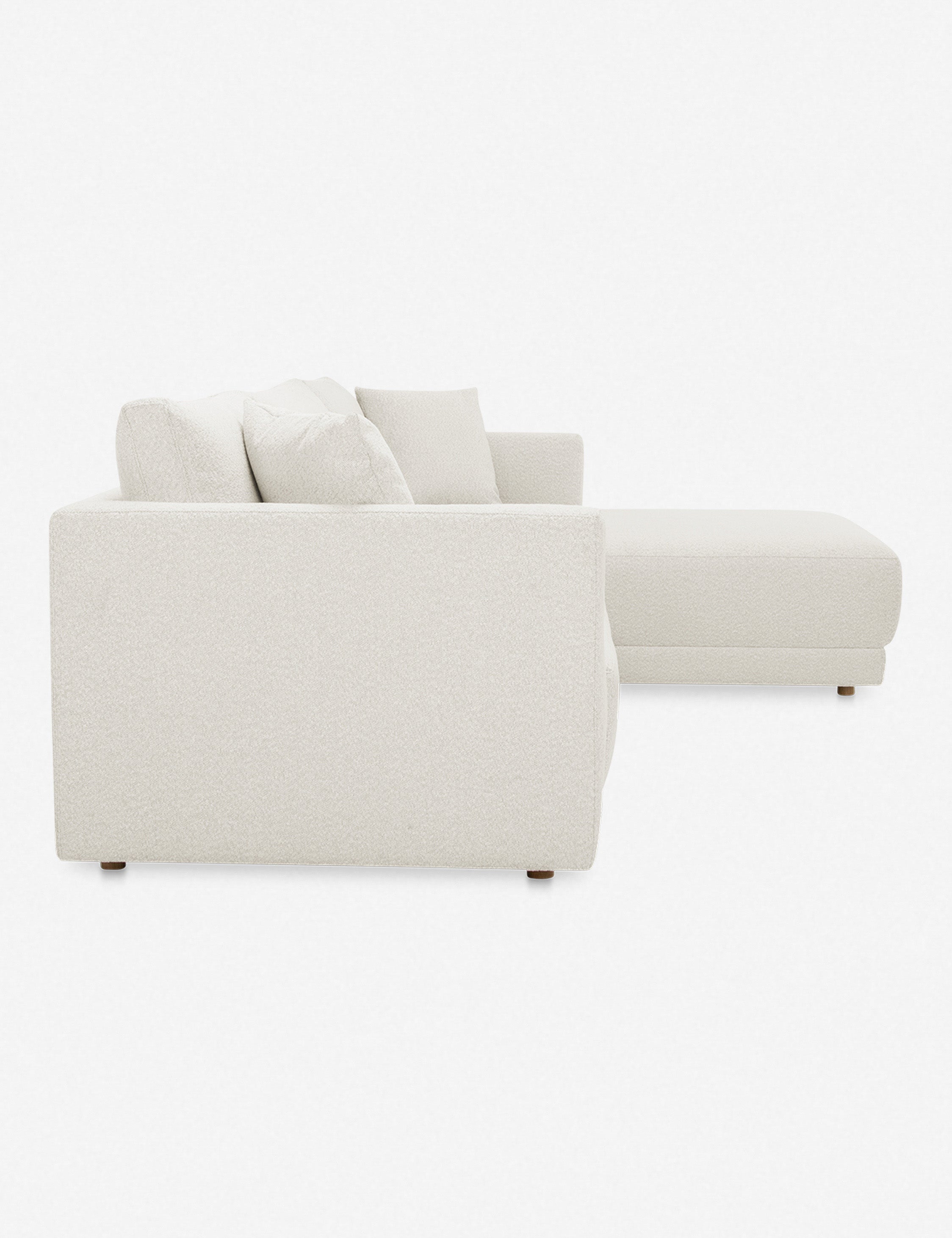 Modern Fairfield Sectional Sofa with Reversible Chaise - Comfortable L-Shaped Couch for Living Room, Family Room & Small Spaces - Soft Fabric Upholstery & Sturdy Wood Frame