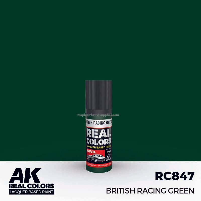 AK Interactive Real Colors British Racing Green - High-Quality Model Paint for Miniatures & Scale Models - Perfect for Warhammer, Gundam, and RC Car Customization