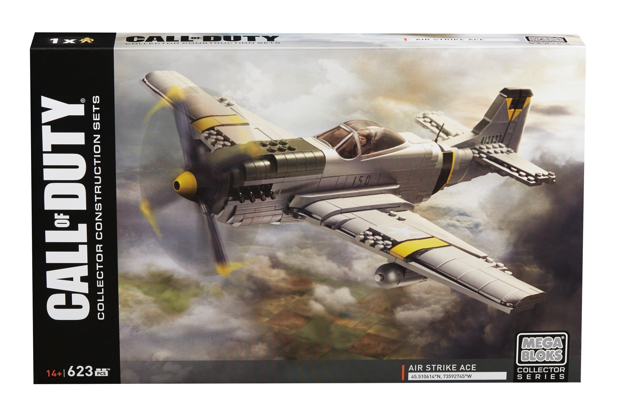 Call of Duty Legends Air Strike Ace Mega Bloks Building Set - Military Action Figure Playset for Kids & Collectors - Perfect for Battle Scenes & Display