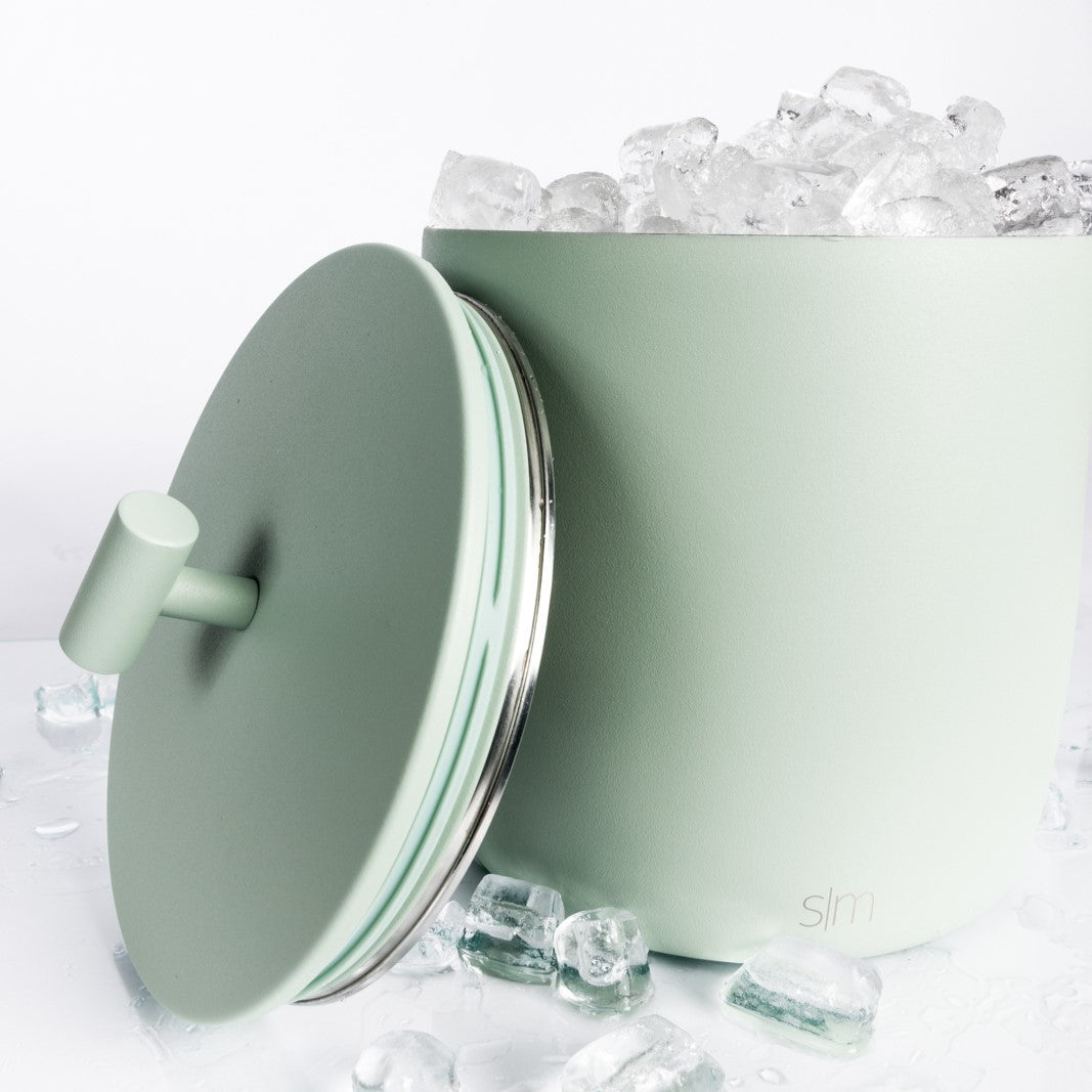 Premium Stainless Steel Rocks Ice Bucket with Lid - Chills Whiskey, Wine & Champagne - Perfect for Home Bars, Parties & Outdoor Gatherings