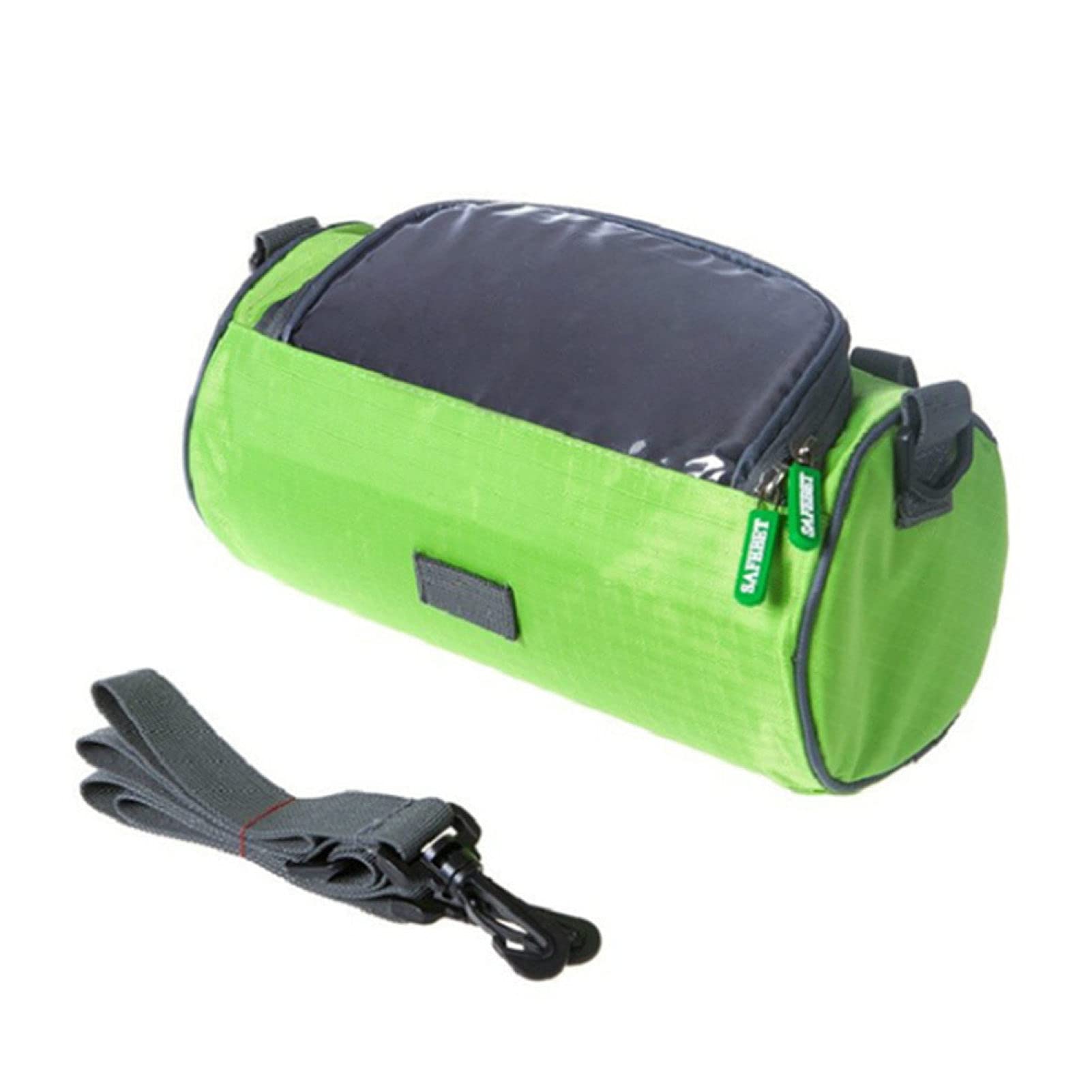HEVIRGO Bike Frame Tube Bag - Waterproof Front Frame Touchscreen Phone Pouch for Cycling, Hiking & Commuting - Universal Fit for iPhone, Samsung & Smartphones (Black)