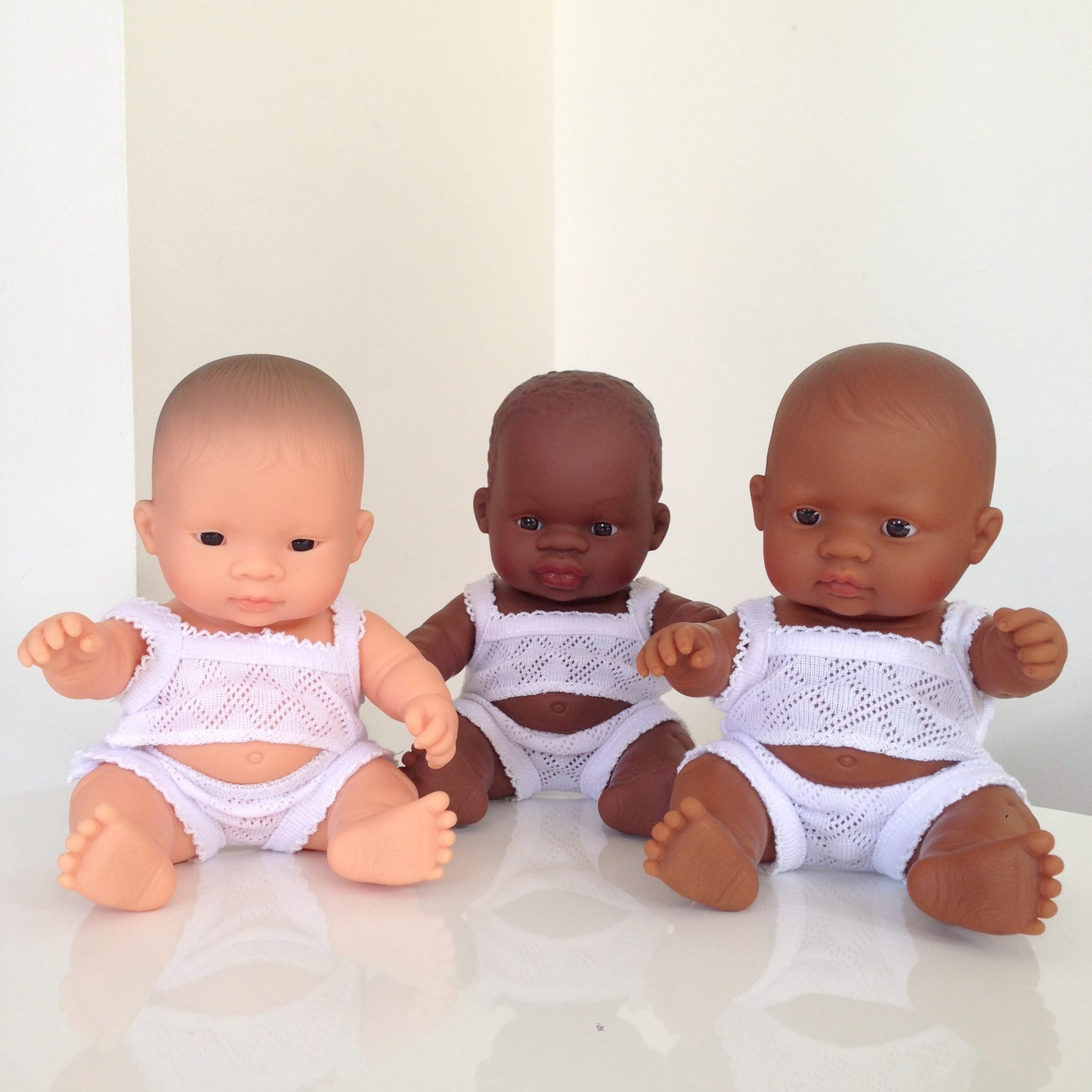 MINILAND African Girl Baby Doll - 21cm Soft Cuddly Toy for Kids | Perfect for Pretend Play, Gift Giving & Nursery Decor