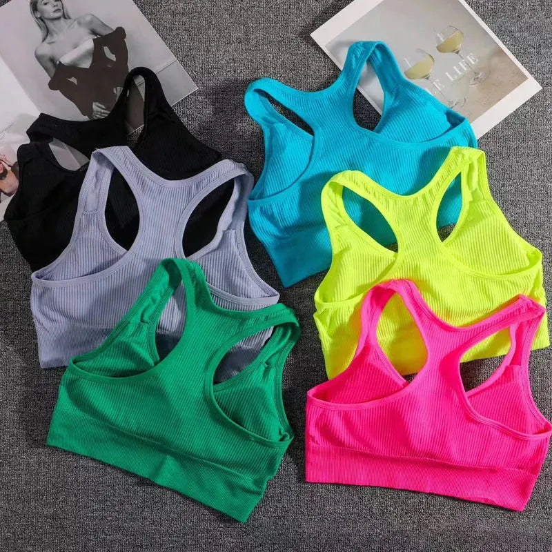 Women's Push Up Sports Bra - High Support Fitness Yoga Bra for Running & Gym - Breathable Workout Top for Women - Perfect for Yoga, CrossFit & Cardio