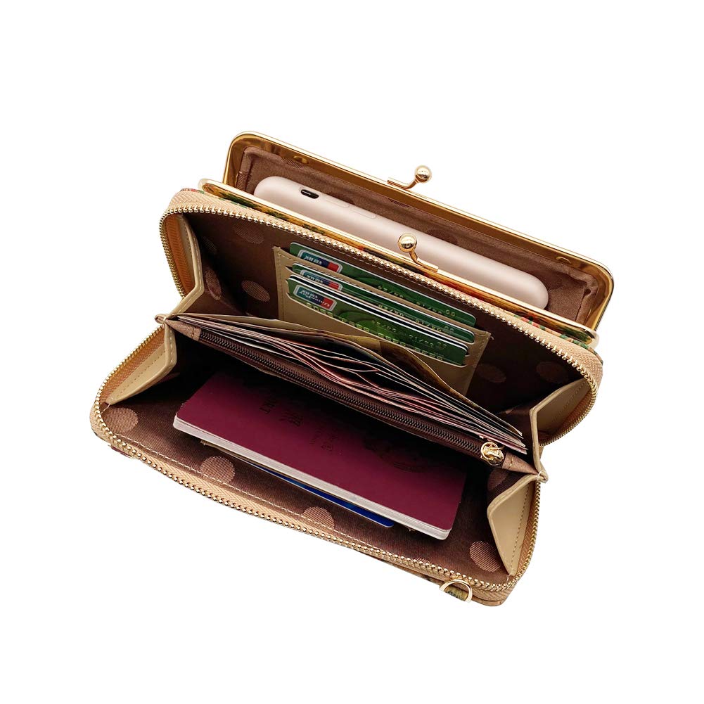 Aolaso Cork Purse for Women - Stylish Phone Wallet Bag with Multiple Card Slots & Coin Pocket - Perfect for Everyday Use, Travel, and Parties