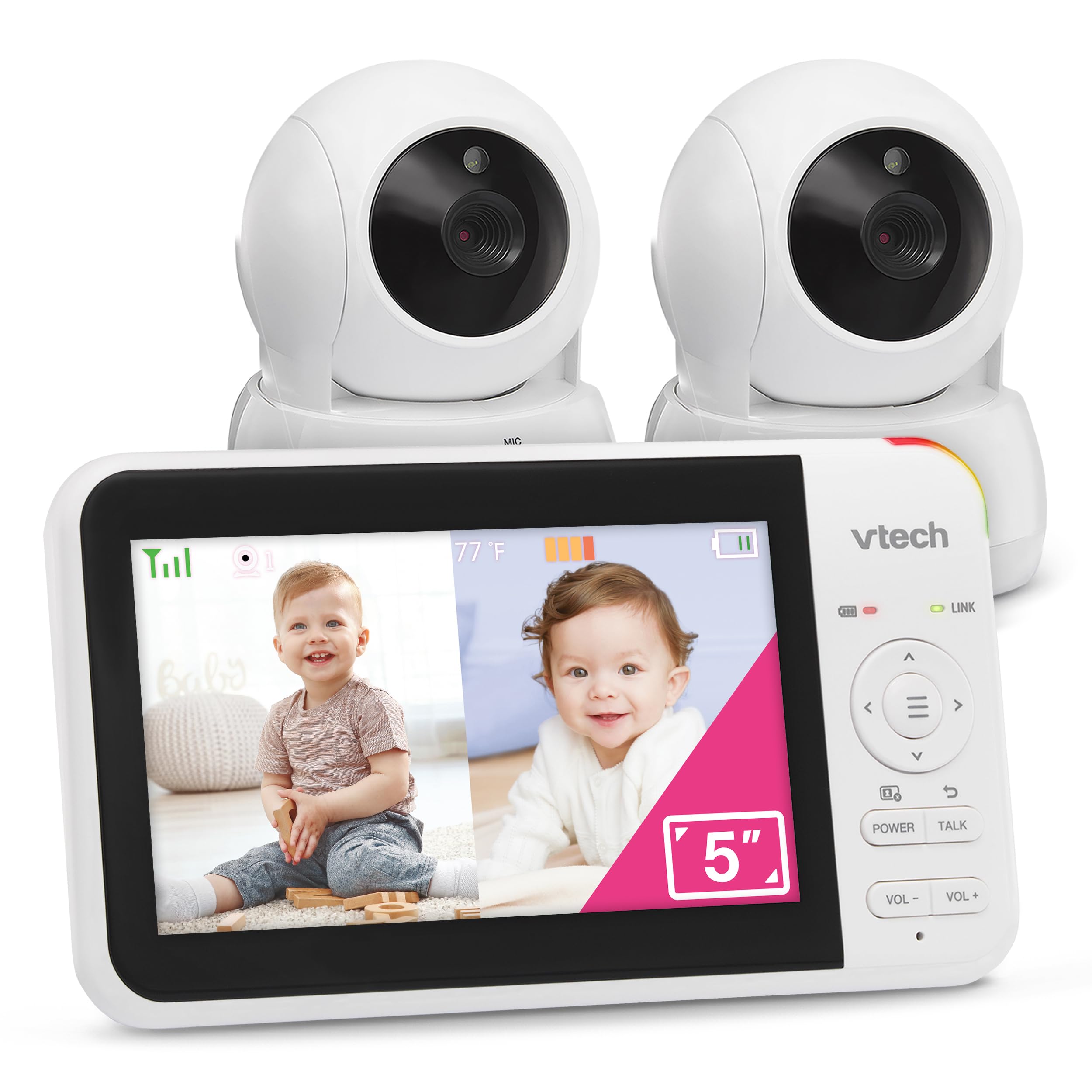 VTech VM924-2 Remote Pan-Tilt-Zoom Baby Monitor with 2 Cameras - 5