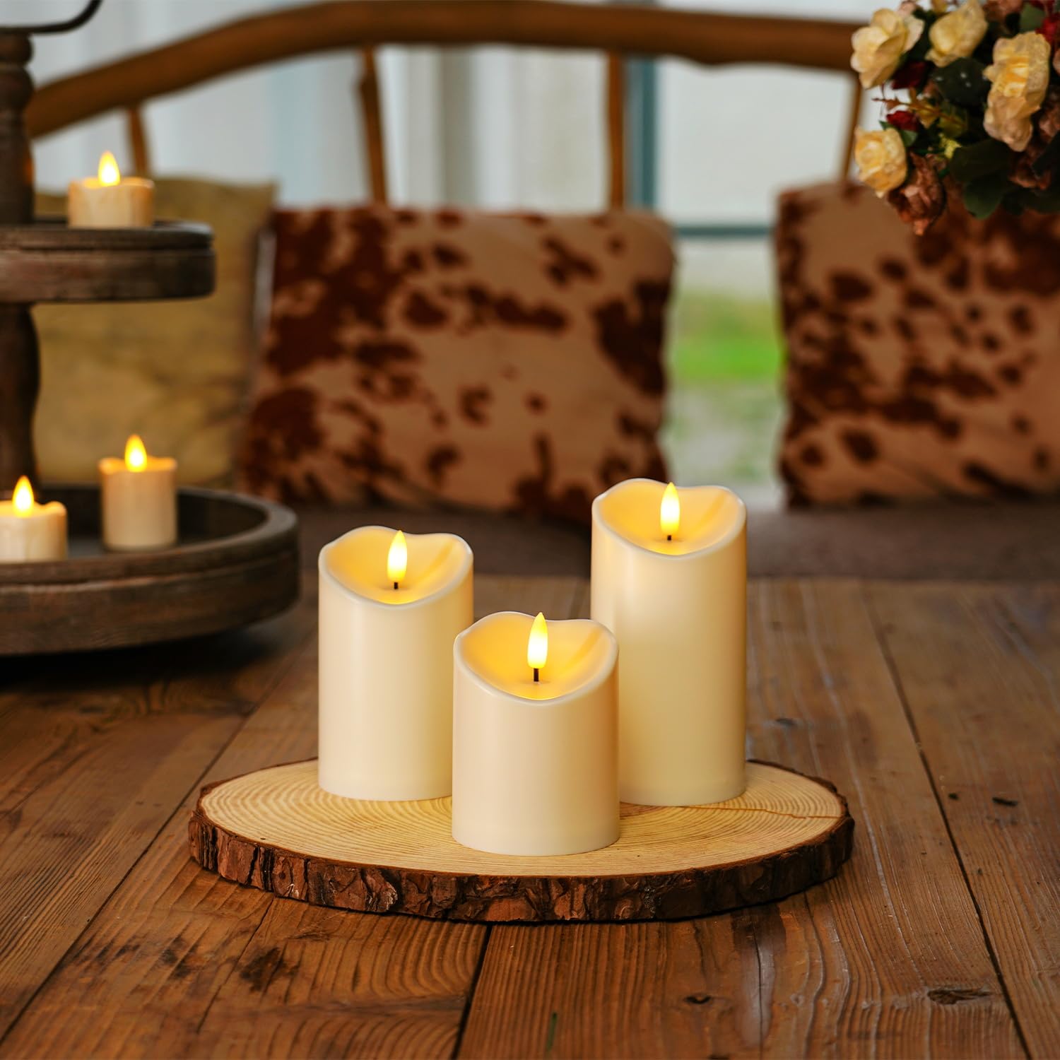 Homemory LED Flameless Candles - Remote Control, Waterproof for Outdoor Use