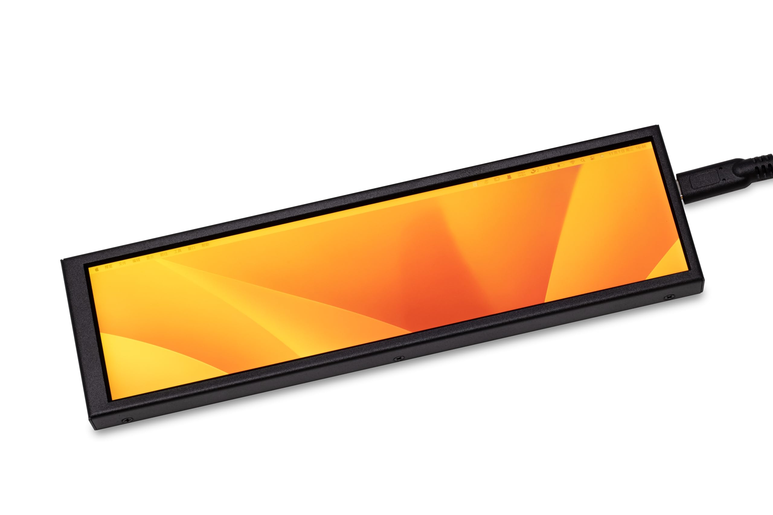 8.8 Inch Touchscreen USB-C Monitor - Full HD 1920x480 IPS Display with Direct-Link Technology, Single Cable Power & Touch Control for Windows & Mac - Perfect for Home Office, Gaming, and Digital Signage