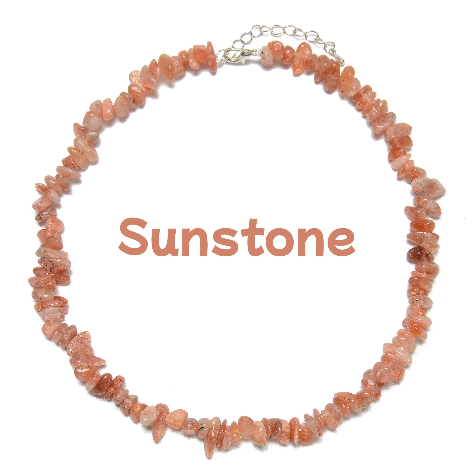03 Mixed Gemstone Chips 6-8mm Beaded Necklace - 16