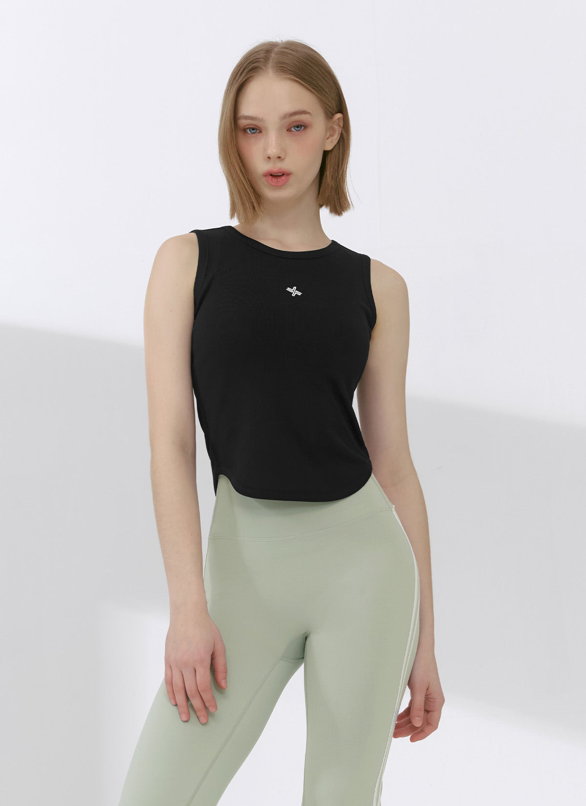 Women's Ribbed Tension Sleeveless Top - Stretchy Slim Fit Workout Shirt for Yoga, Gym & Running