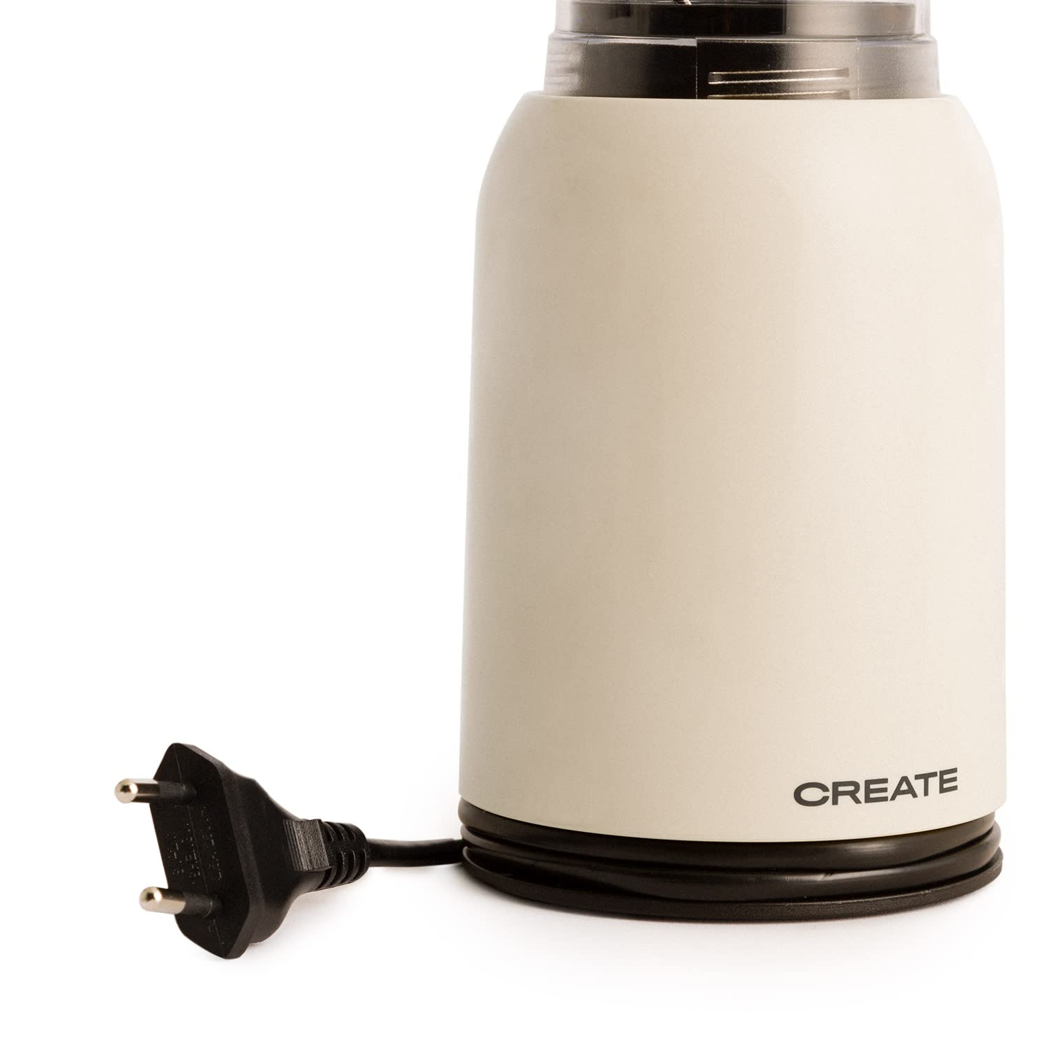 CREATE/MOI/Portable Blender with Removable Glass Jar - 400ml BPA-Free, Stainless Steel Blades, 230W - Perfect for Smoothies, Protein Shakes & Meal Prep On-The-Go