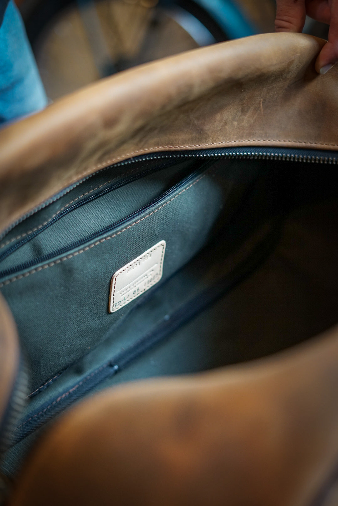 Premium Rancher Duffle Bag - Two Tone Chocolate Mocha & Brown Sugar Brown - Perfect for Travel, Work & Outdoor Adventures