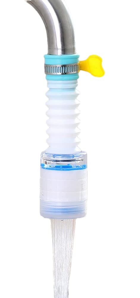3-Piece Nipogear Kitchen Faucet Strainer Set - Sink Strainer, Swivel Water Sprinkler & Water Saver Tool for Home Kitchen & Bathroom (Blue) | Perfect for Washing Dishes, Fruits & Saving Water