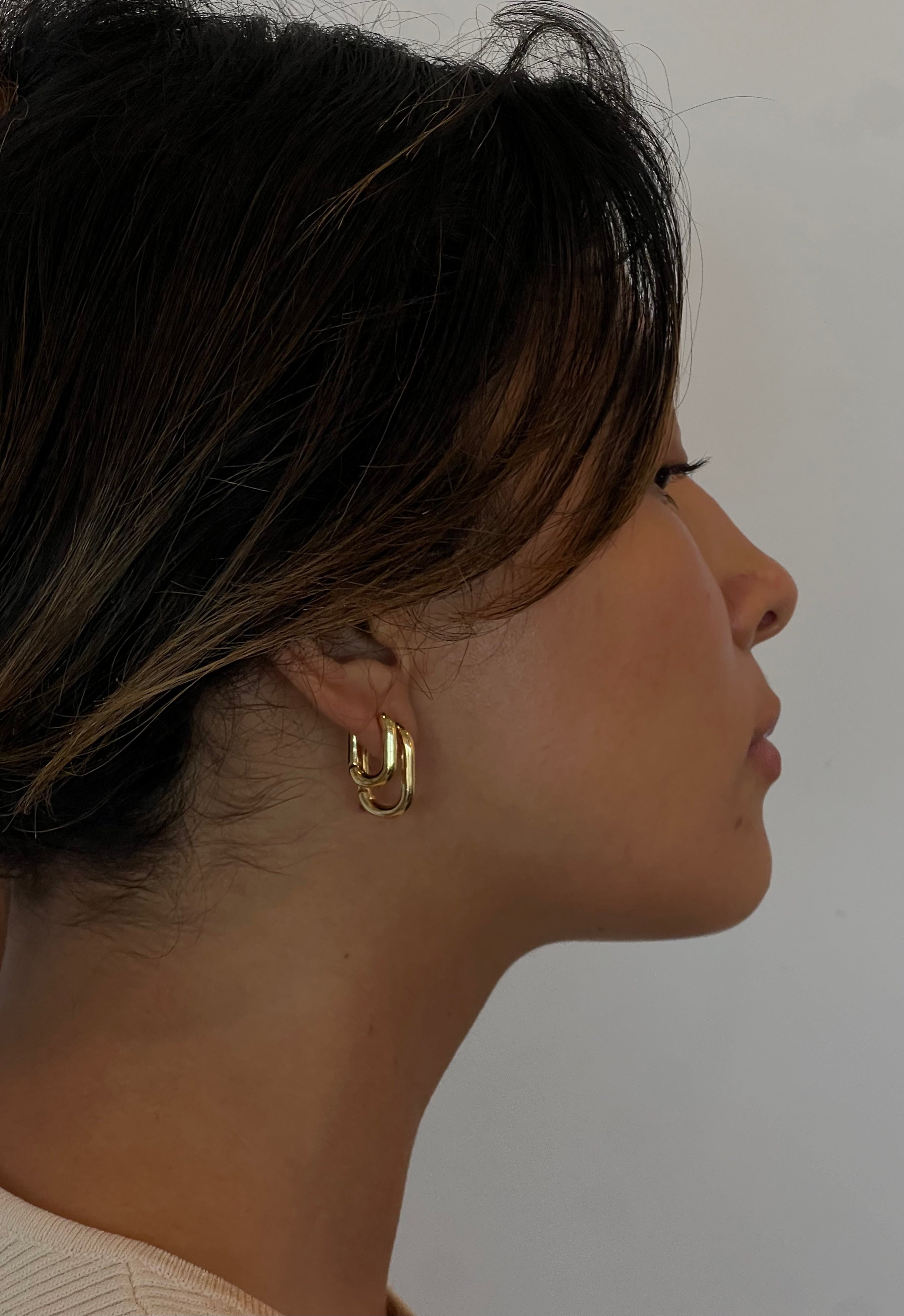 Large Remi Hoops - 14K Gold Plated Chunky Hoop Earrings for Women | Perfect for Everyday Wear, Parties & Special Occasions