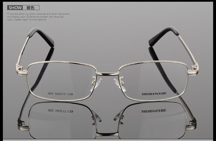 Bclear Men's Full Rim Eyeglasses Gold Plated Frame S902 - Stylish Reading Glasses for Work, Driving & Daily Use