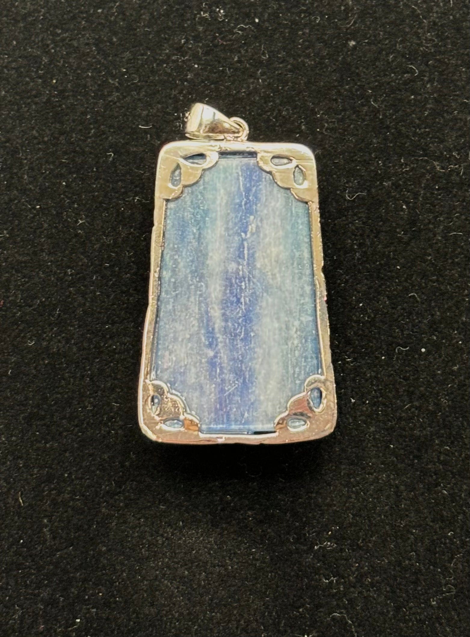 Natural Blue Kyanite Pendant Necklace - Healing Crystal Jewelry for Chakra Balancing & Spiritual Protection | Perfect for Meditation, Yoga & Energy Work