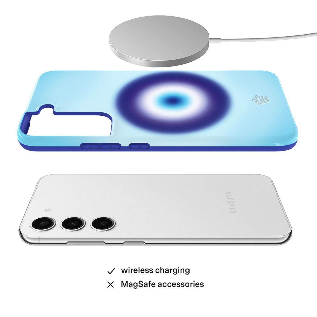 Evil Eye Protection Samsung Phone Case - Durable Anti-Scratch Cover for Galaxy S21/S22/S23 - Perfect for Travel, Work & Daily Use