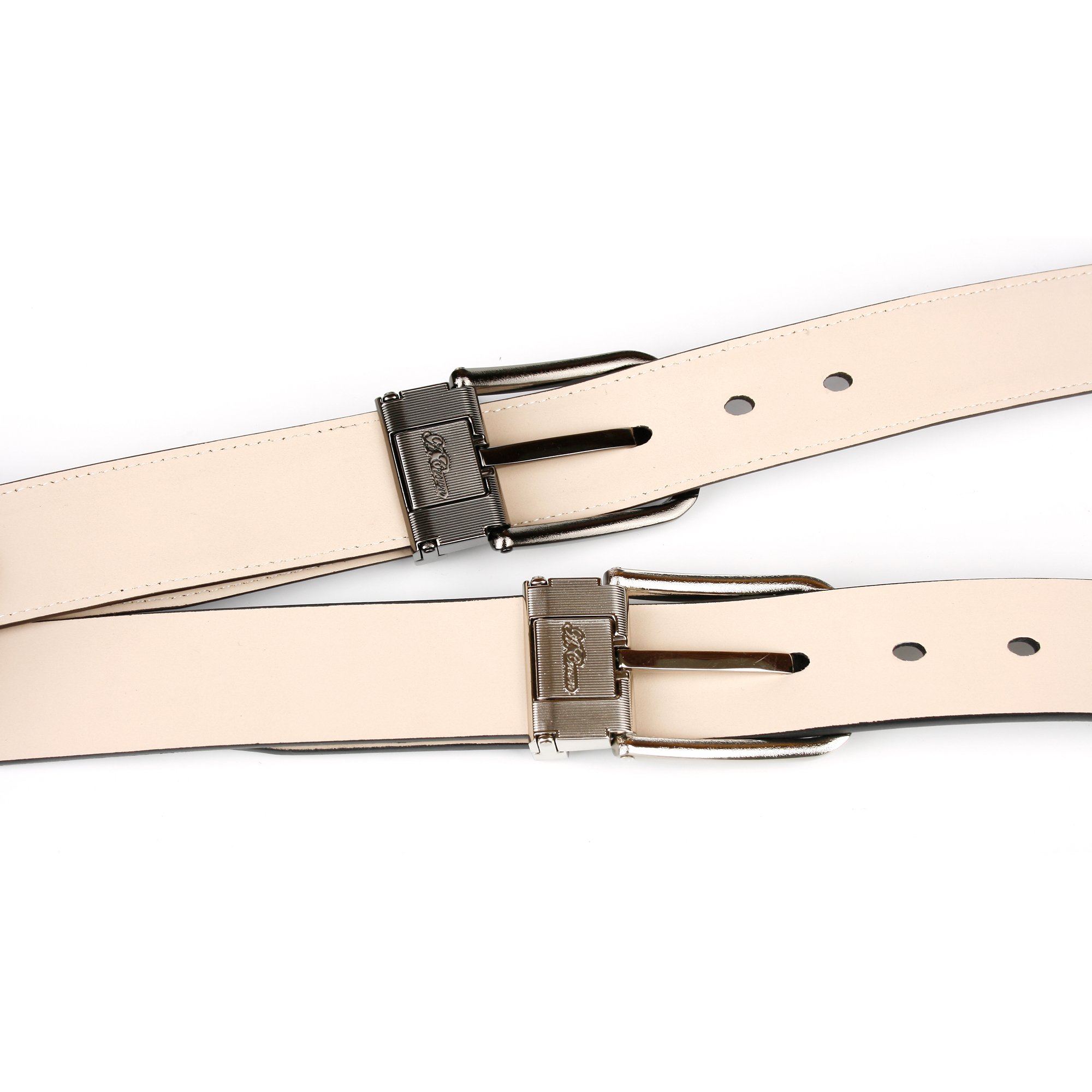 Premium Genuine Leather Men's Belt - Adjustable Dress & Casual Belt for Jeans & Pants - Classic Brown & Black Stylish Belt for Everyday Wear & Office Outfits