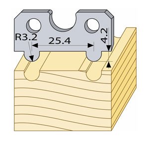 40mm High-Speed Steel (HSS) Horizontal Profile Knives - Precision Pair for Woodworking & Milling | Perfect for CNC Routers, Joinery, and Cabinet Making