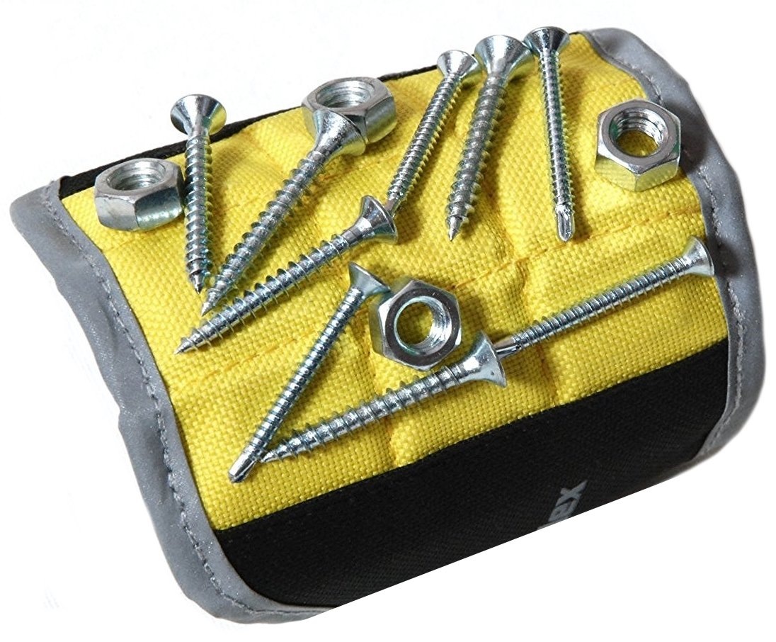 Magnelex Magnetic Wristband for Men - Heavy Duty Handyman Tool with Strong Magnets to Hold Screws, Nails & Drill Bits - Premium Ballistic Nylon Construction - Ideal Christmas Gift & Stocking Stuffer for DIY Enthusiasts, Construction Workers and Home Improvement Projects