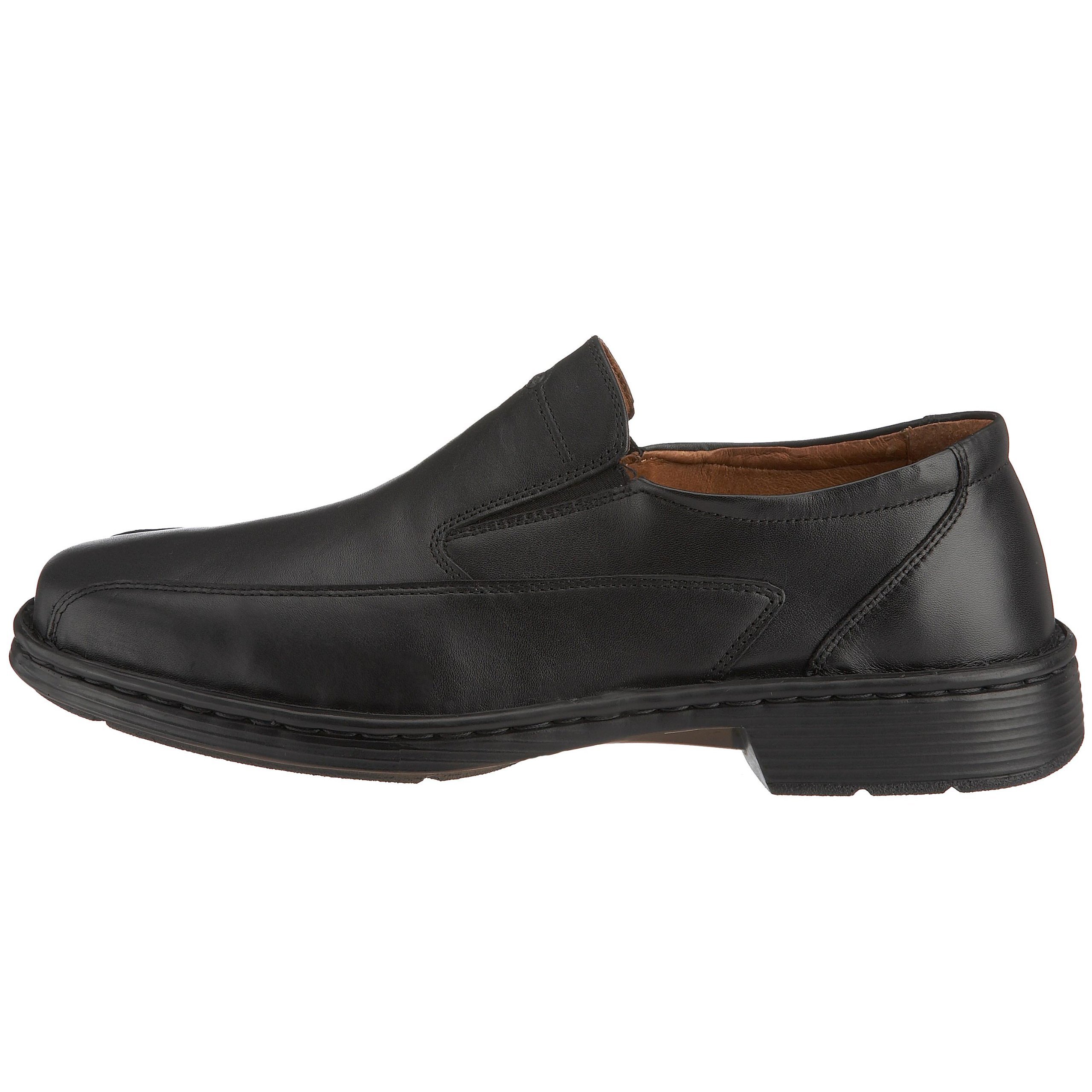 Josef Seibel Barker Leather Extra Wide Slip-On Smart Shoes for Men - Comfortable Loafers for Business Casual & Office Wear