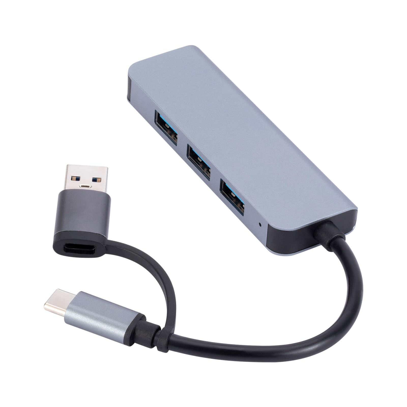 YIGZYCN USB C Hub with 4 Ports - Multi-Port USB Adapter for Smartphones, Laptops & Nintendo Switch - Fast Data Transfer & Charging Station for Home Office, Travel & Gaming Setup