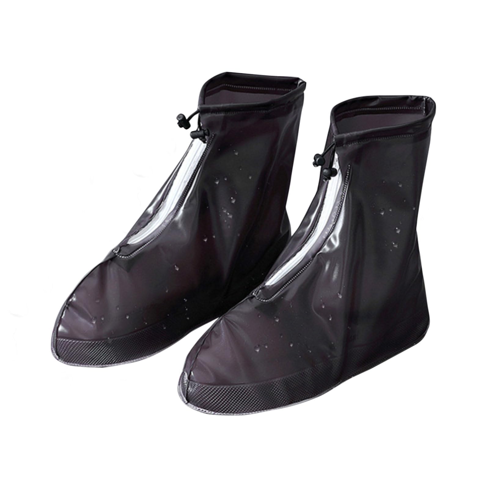 Waterproof Reusable Non-Slip Shoe Covers for Rain - Outdoor Cycling & Walking Protectors for Men, Women & Kids (Black, Small) - Perfect for Commuting, Hiking & Wet Weather Activities