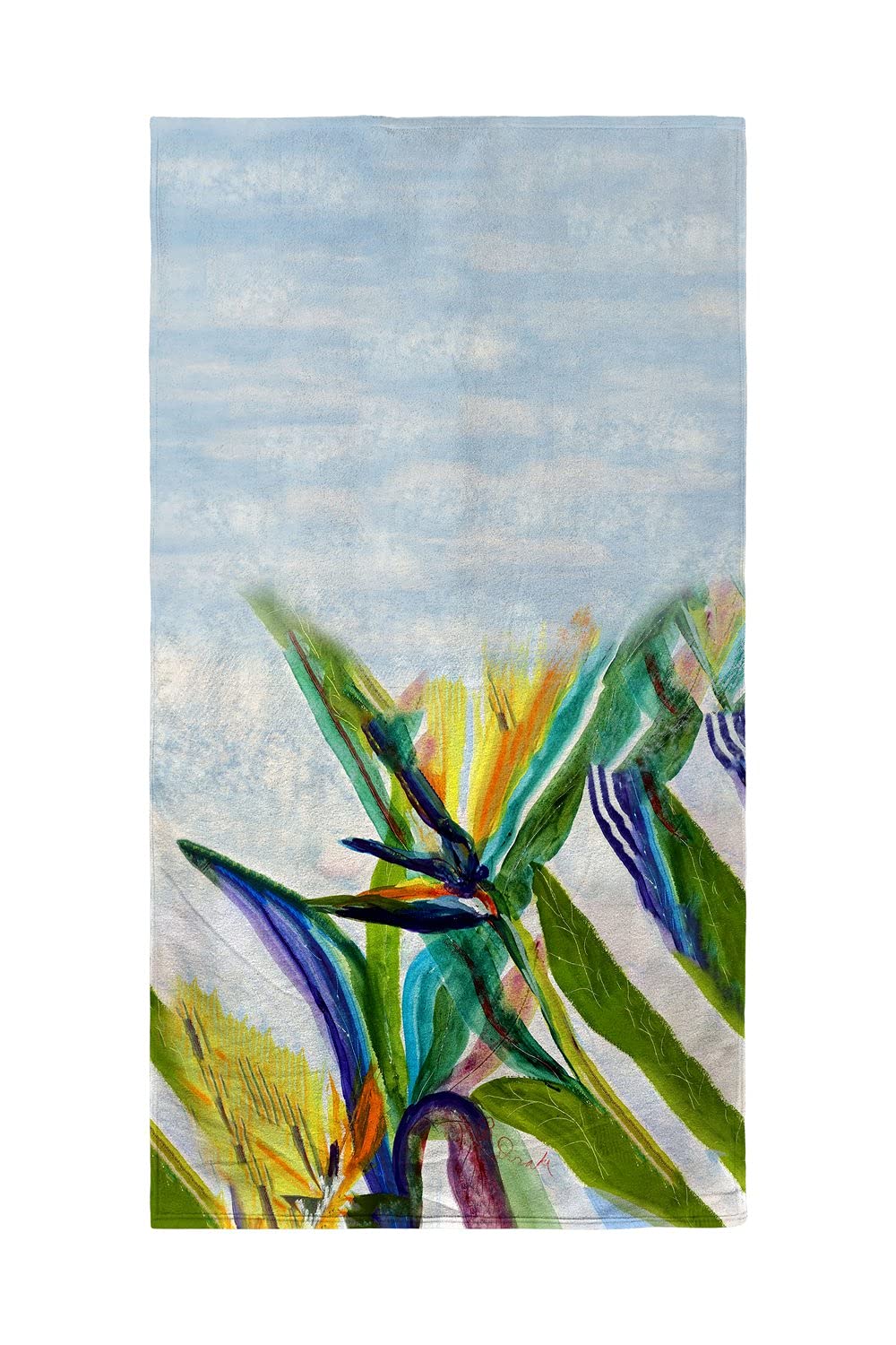 Betsy Drake Teal Paradise II Beach Towel - Soft, Absorbent & Quick-Dry for Pool, Beach & Travel | Perfect for Summer Vacations & Outdoor Activities
