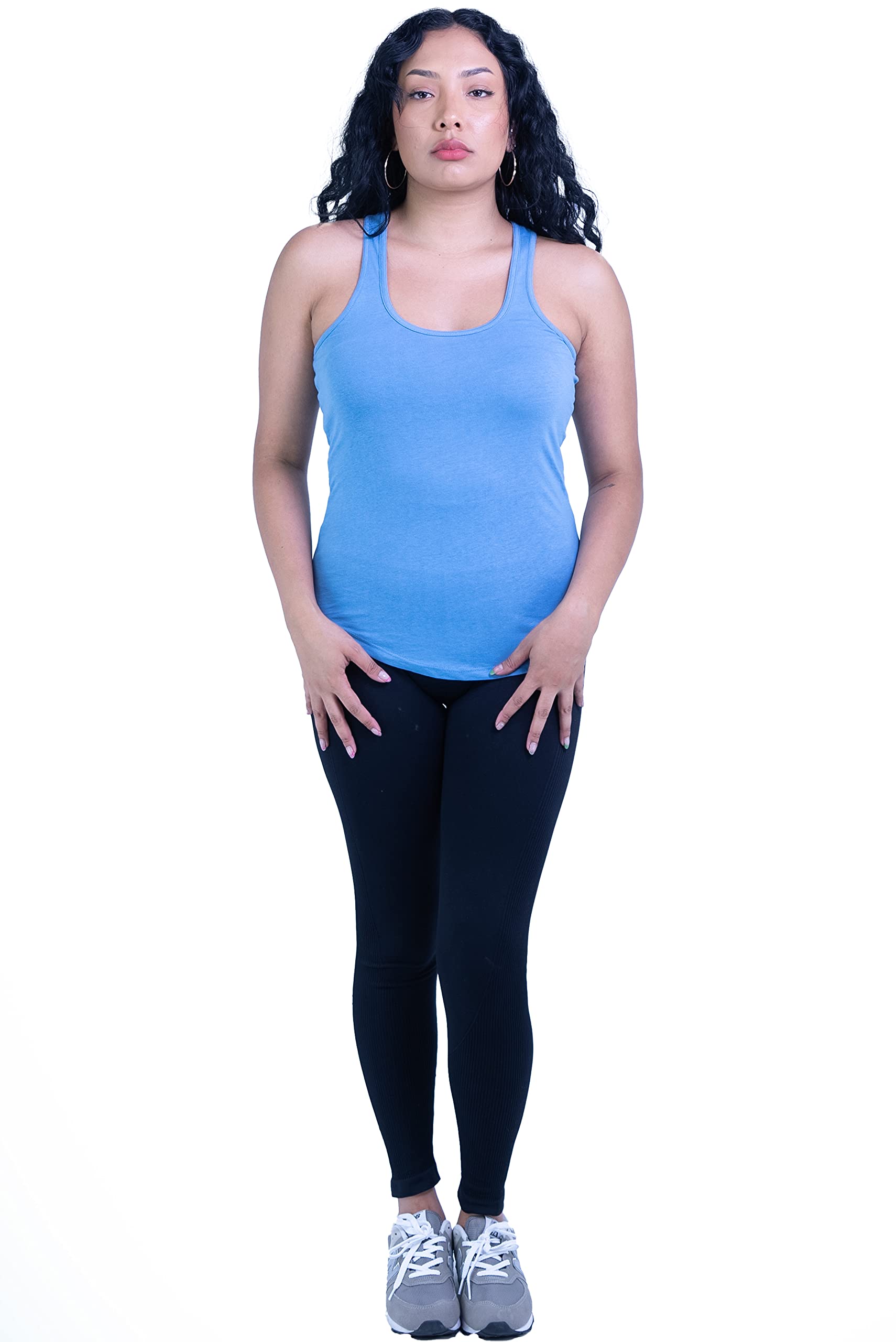 ShirtBANC Essentials Women's Racerback Tank Top - Soft Breathable Workout Shirts for Yoga, Running & Everyday Wear