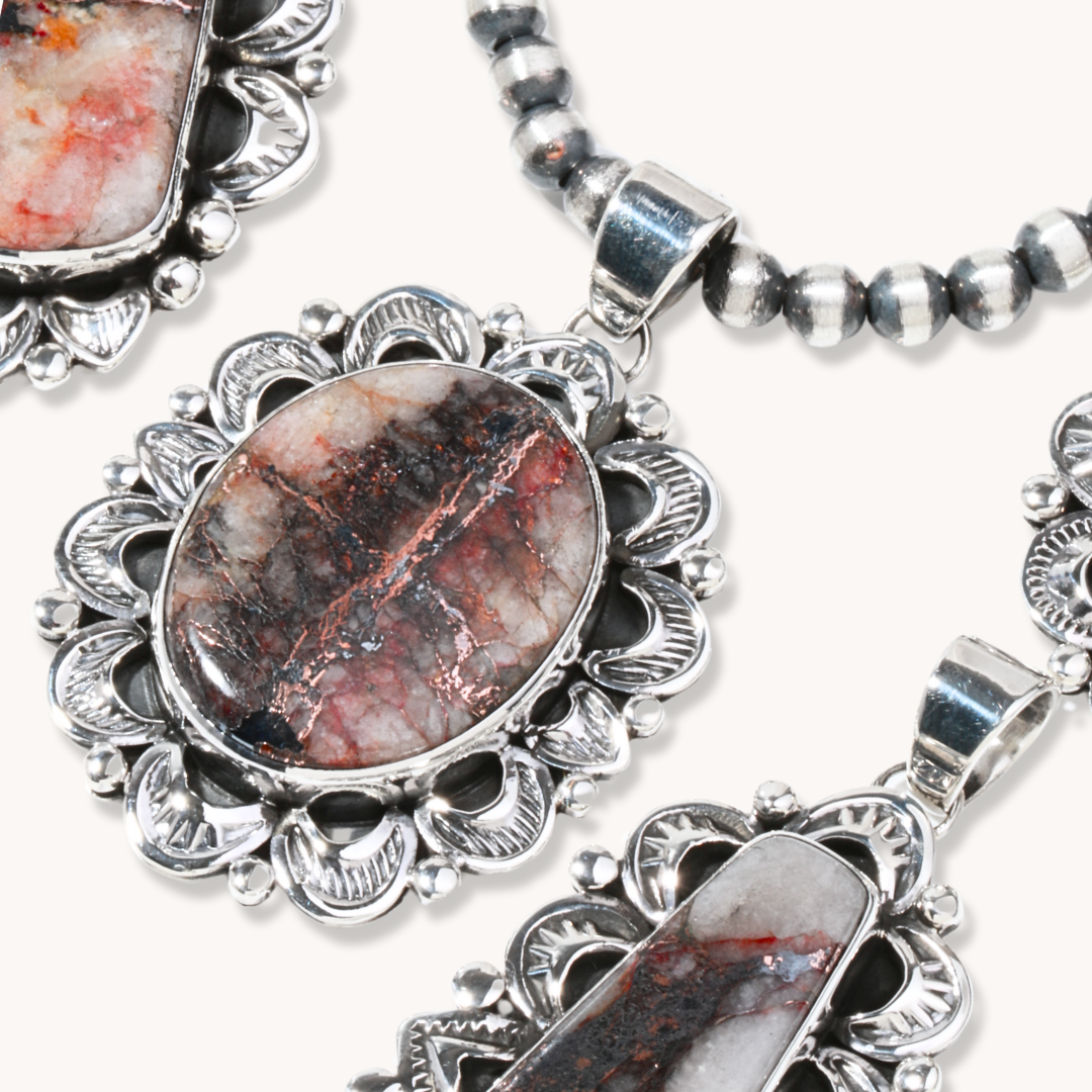 Natural Copper Infused Agate Pendant Necklace for Women - Healing Crystal Jewelry for Energy Balance & Spiritual Protection - Perfect for Meditation, Yoga & Everyday Wear